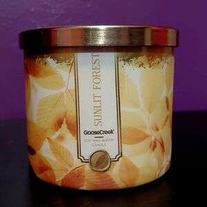 Goose Creek Sunlit Forest Soy Wax Blend Candle - Gold